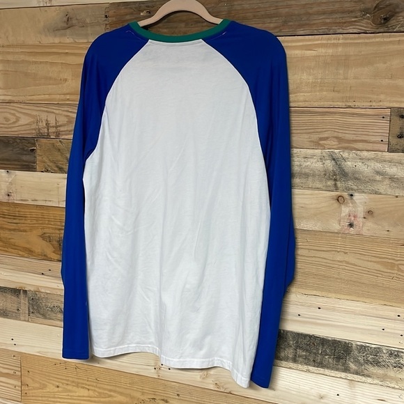 Old Navy size large white and blue Reagan long sleeve t-shirt - Picture 5 of 5